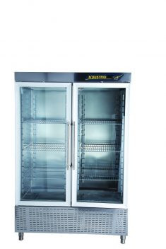 CNS-202-GD  UPRIGHT SNACK DEEP FREEZER - 2 FULL GLASS DOOR