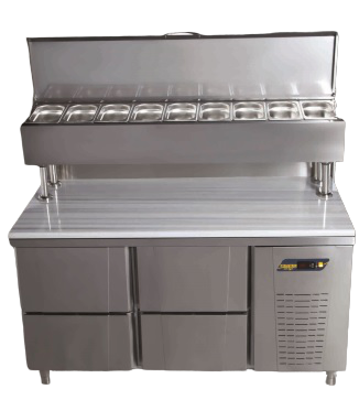 MUR-83-6DMT TEZGAH TİP PASTAHANE MAKE-UP BUZDOLABI-6 ÇEKMECELİ-MERMER TABLALI